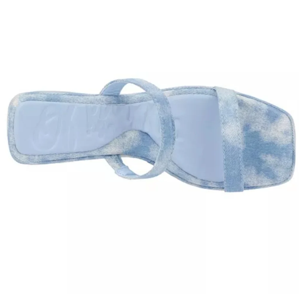 Olivia‎ Miller Blue Savage Platform Heel Sandals NWT